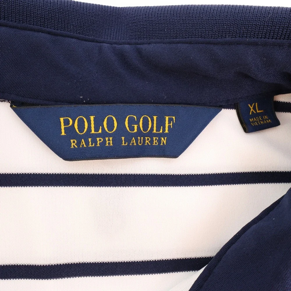 Polo Golf Ralph Lauren U.S.‎ Open Oakmont Striped Golf Performance Polo Shirt XL